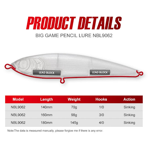 Title 4, Sea fishing boat pencil lure designed to attrac...