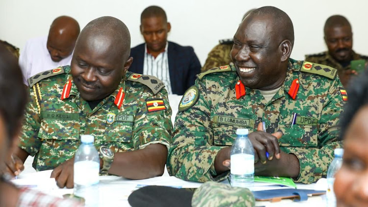 Members of the Ugandan delegation at the meeting.