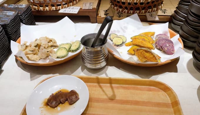 ダイニングポルトフィーノ：島野菜と近海魚の天ぷら