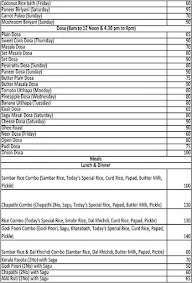 MDP Coffee House menu 7