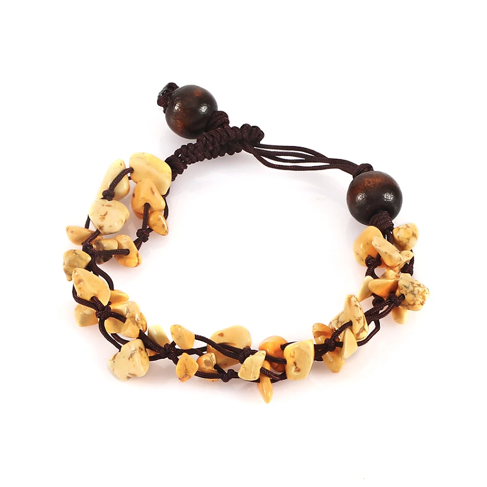 Pulsera Ajustable por Color Cuerda Tejida a Mano Versátil y Elegante para Adaptarse a Cualquier Estilo. Elige tu Color Ideal.