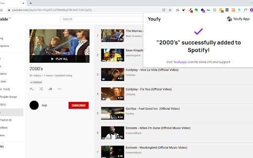 Youfy - YouTube to Spotify