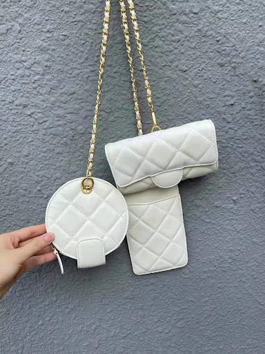 Title 4, Diamond Chain Small Square Bag Mini Lipstick A ...
