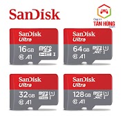 Thẻ Nhớ Microsdxc Sandisk Ultra A1 Uhs - I 8G 16G 32G 64Gb 128G Class 10 Uhs - I