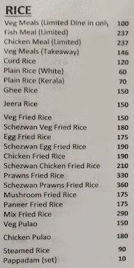 Kumarakom menu 3