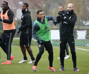 PHOTOS : les Diables s'amusent comme des petits fous à l'entraînement malgré le froid