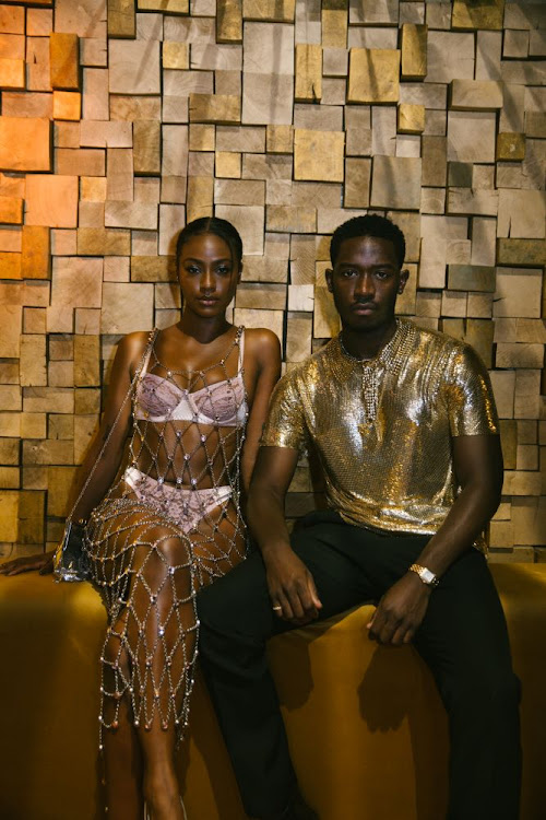 Justin Skye and Damson-Idris attends H&M x Rabanne launch in Paris.