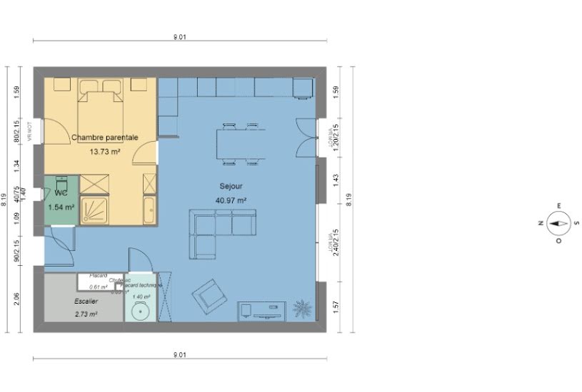  Vente Terrain + Maison - Terrain : 1 003m² - Maison : 101m² à Draguignan (83300) 