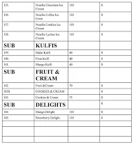 Coruscoa menu 2