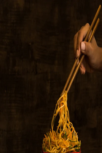 Vegetable Chilli Garlic Noodles With Kung Pao Paneer