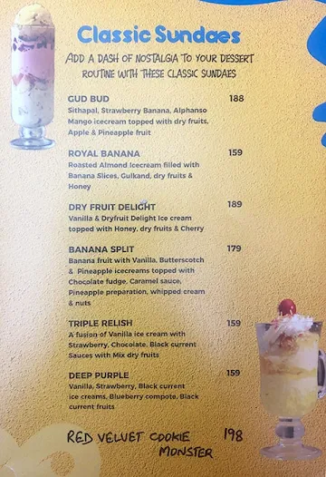 Frosti menu 