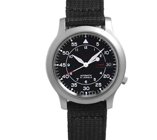 Title 2, Mens alloy nylon strap three-pin quartz watch....
