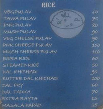 Durgas Kitchen menu 