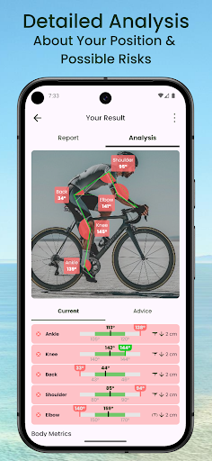 Screenshot PedalPro – Fast Bike Fit