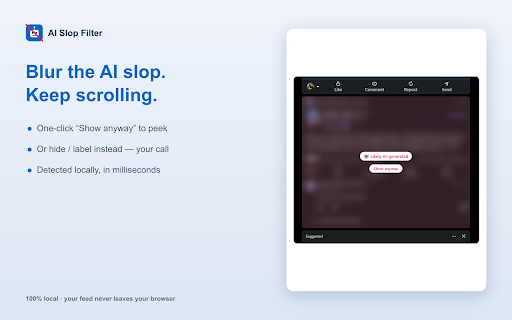 AI Slop Filter for LinkedIn — Hide AI Posts screenshot 1