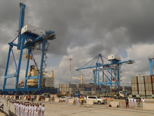 The second container terminal at the port of Mombasa.