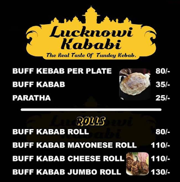 Lucknowi Kababi menu 