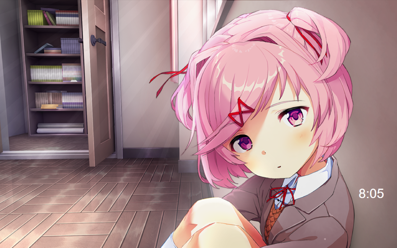 Just Natsuki Screen Saver : DDLC Preview image 3