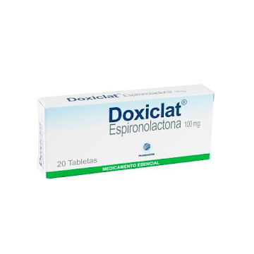 Doxiclat Espironolactona 100 mg Pharmaderm Caja x 20 Tabletas  