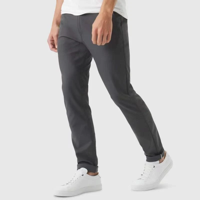 Pantalones Casuales de Verano Hombre Ice Silk Nuevos Frescos y Transpirables para Mayor Comodidad y Estilo en Días Calurosos