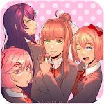 Cover Image of डाउनलोड Doki Doki Literature Club Full HD Wallpaper 1.1 APK