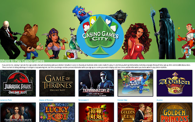 Casino Games City chrome extension