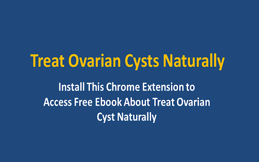 Treat Ovarian Cysts Naturally