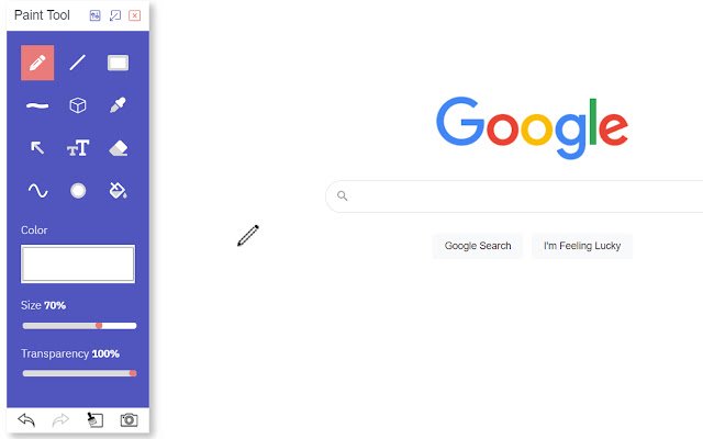 Web Paint chrome extension