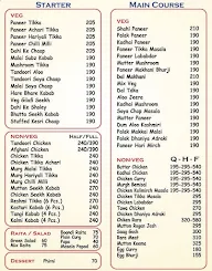 Delhi Bely menu 1