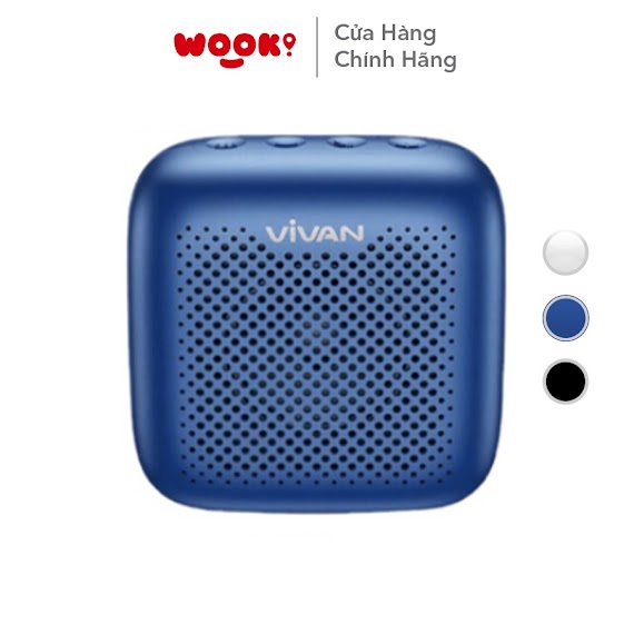 Loa Bluetooth Mini Nhỏ Gọn Tiện Lợi 5.0 Vivan Vs1 Chống Nước Âm Thanh Sống Động Hỗ Trợ Thẻ Sd & Usb Hàng Chính Hãng