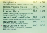 The Italian Job menu 4