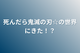 死んだら鬼滅の刃☆の世界にきた！？