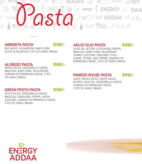 ENERGY ADDAA menu 