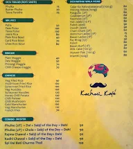 Kachori Kafe menu 1