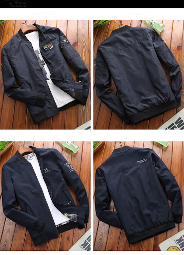Title 7, Mens Loose Baseball Uniform Bomber Jacket for ...