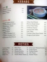 Vasista's Srilakshmi menu 2