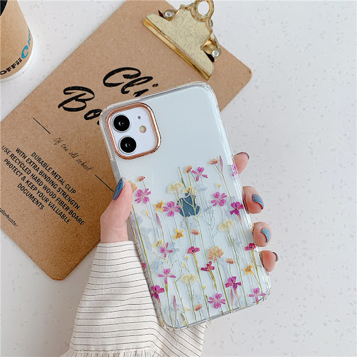 Title 4, Floral Transparent Protective Cover Phone Case ...