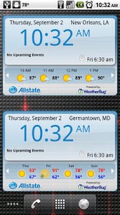 WeatherBug Time & Temp widget apk Review