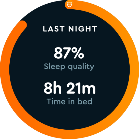 Scherm van Sleep Cycle