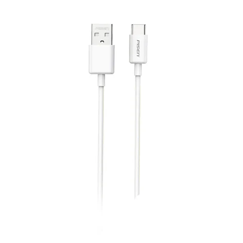 Cáp sạc PISEN-Mr White Type-C USB-A 1m 3A, trắng-Global TC25-1000 (GLB)