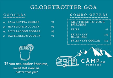 Globe Trotter Goa menu 