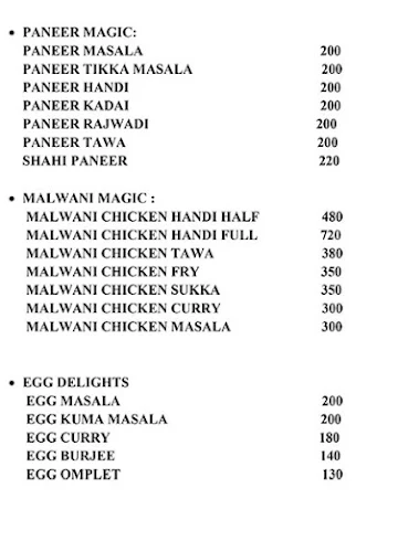 Shambhu's For You Veg & Non Veg menu 