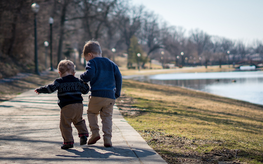 Two children