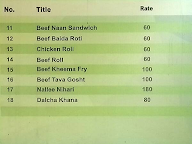 Bismillah Bombay Seekh Paratha menu 2