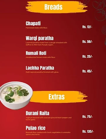 Biryani Zaika menu 