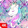 Glitter Unicorn Wallpaper HD icon