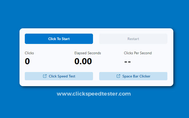 Click Speed Tester - Check Clicks Per Second Preview image 0