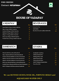 House Of Vadapav menu 1