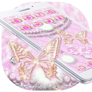 Download Pink Diamond Butterfly Kitty Theme For PC Windows and Mac