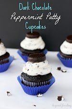 Dark Chocolate Peppermint Patty Cupcakes was pinched from <a href="http://beyondfrosting.com/2013/09/15/peppermint-patty-cupcakes/" target="_blank">beyondfrosting.com.</a>